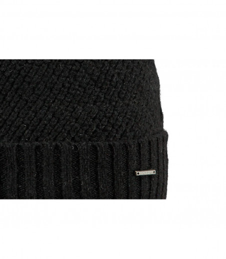 Nero pom Beanie Nero pom Beanie
